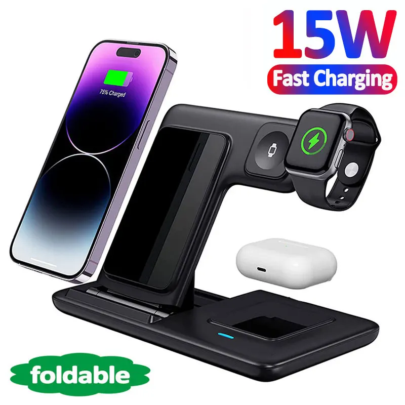Iphone 15 Foldable Wireless Charger, In Wireless Charging
