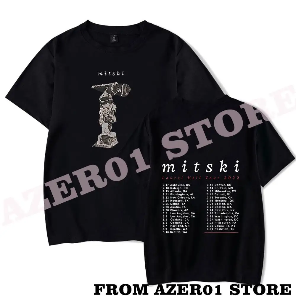 

Футболка Mitski Miyawaki Tour Merch с принтом, летняя Мужская/женская уличная одежда, футболка с коротким рукавом, новая футболка с логотипом