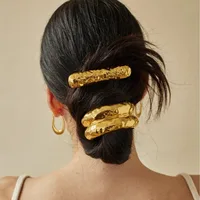 Bandes de cheveux double couche irrégulières en métal pour femmes, épingles à cheveux élastiques, bande de sauna, UL, mode, bijoux, accessoires, cadeau 1
