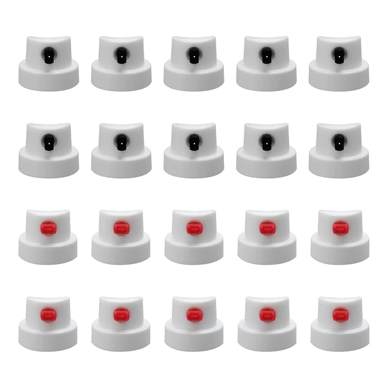 Spray-Paint Caps Fit Female Cans,Flat Jet Caps Spray-Can Nozzle-Calligraphy Spray-Paint Nozzles Spray-Paint Tips-20Pcs