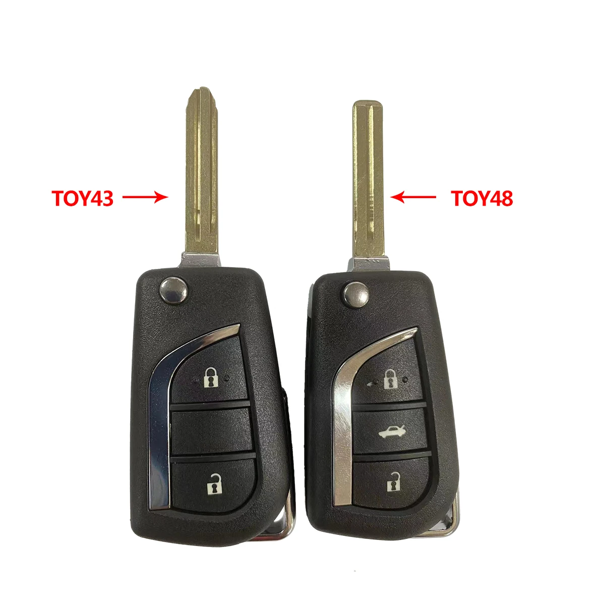 Okey Car Key Shell Cover Case per Toyota Corolla 2017 RAV4 prima del 2013 Toy43 Toy48 VA2 Blade Remote Car Key sostituzione - Sdd721078a04c45378b586f51958693edp