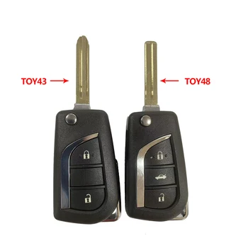 Okey Car Key Shell Cover Case per Toyota Corolla 2017 RAV4 prima del 2013 Toy43 Toy48 VA2 Blade Remote Car Key sostituzione - Okey Car Key Shell Cover Case per Toyota Corolla 2017 RAV4 prima del 2013 Toy43