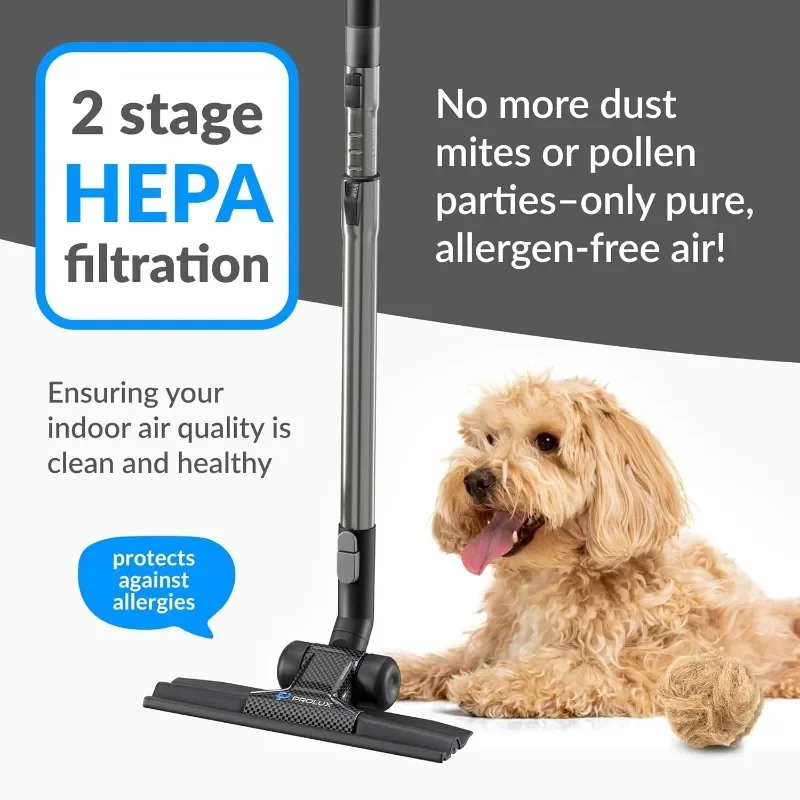 NEW.RS4 Bagless Canister Vacuum, Lightweight with Dual HEPA Filtration, 25 Foot Retractable Cord, Telescopic Wand 5