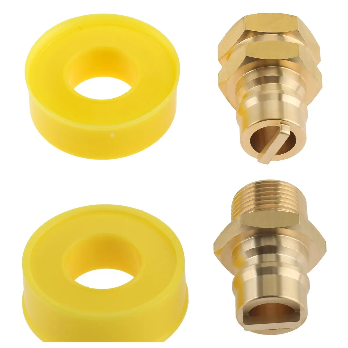 

1pc 3/4" Brass Male/Female Quick Connect Plug Fittings Fits Dual Fuel Generator Regulator Exits Convert to Connect Natural Hose
