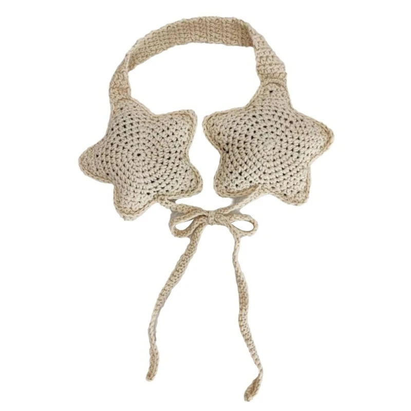 Winter Crochet Star Earmuff Ear Warmer Adult Skiing Walking Earmuff 449B warm earmuffs