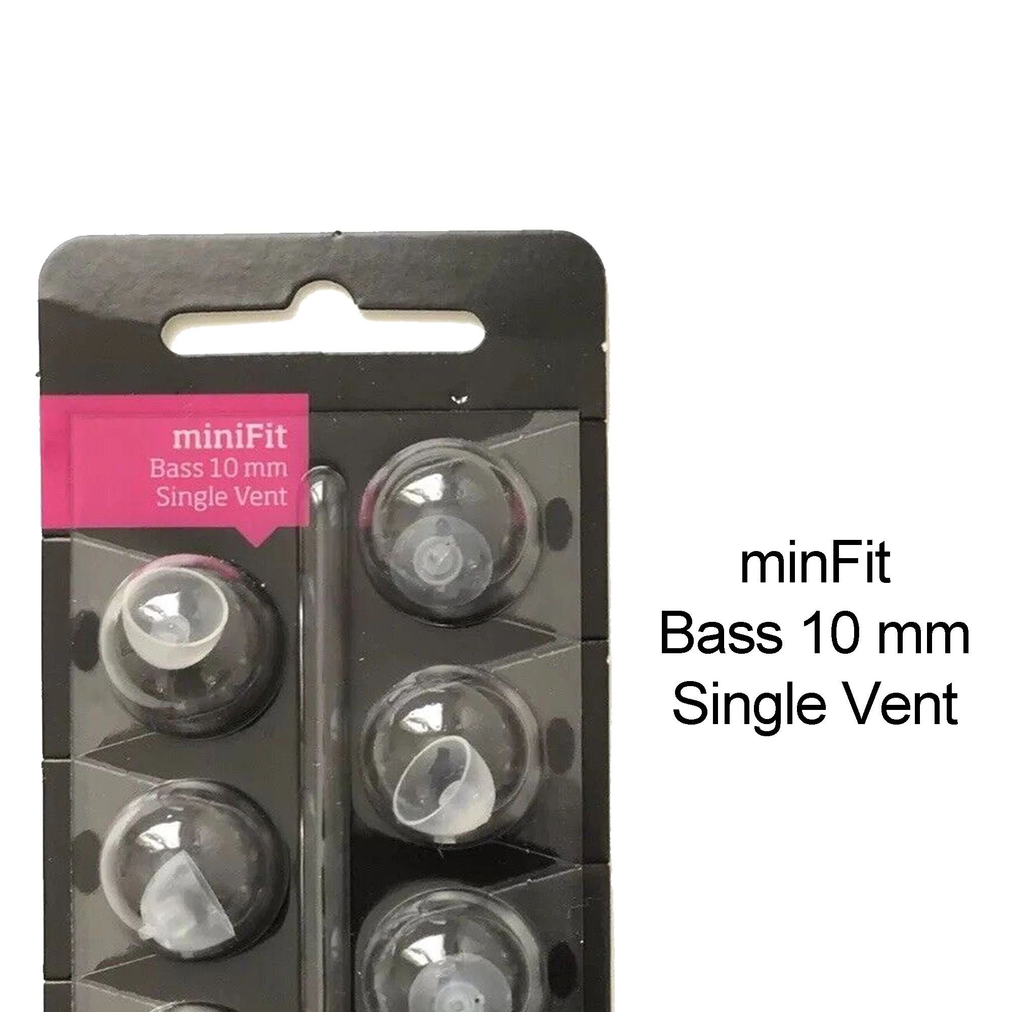 Hearing Aid Domes for Oticon Minifit Bass 10mm Double Vent（3 Pack