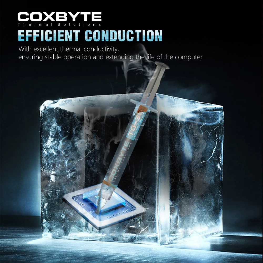 Coxbyte 17.5W/mk 고품질 고열전도율 액상 금속 열전도 페이스트 실리콘 플라스터 CPU GPU 냉각용