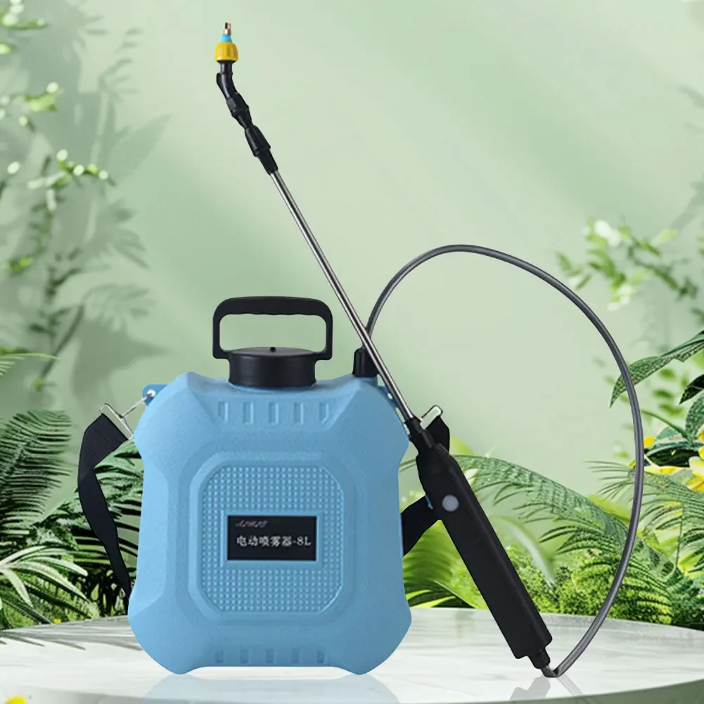 5/8L Battery Powered Sprayer with USB Rechargeable Handle and Retractable Wand Water Sprayer for Garden Lawn and Other Cleaning