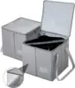 2 Pack Clothes Hanger Organizer Bag-Rigid Storage Containers with Lid for Dustproof 1