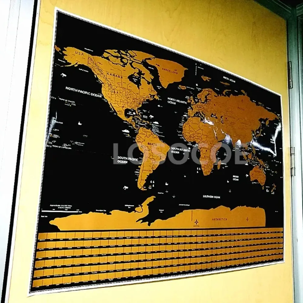 

Luxury Scratch Scrape off Posters With National Flag Wall Stickers Gold Foil Black Scratch Stickers Wipe Foil Coating Painting