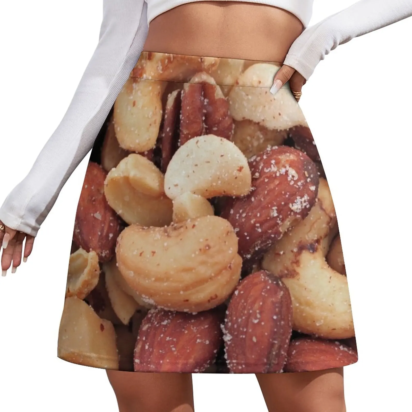 A close up image of mixed nuts Mini Skirt School skirt korean style clothes mofii candy keyboard mouse combo 2 4g wireless mixed color 84 key mini keyboard mouse set с круглыми панк клавишными колпачками светло коричневый