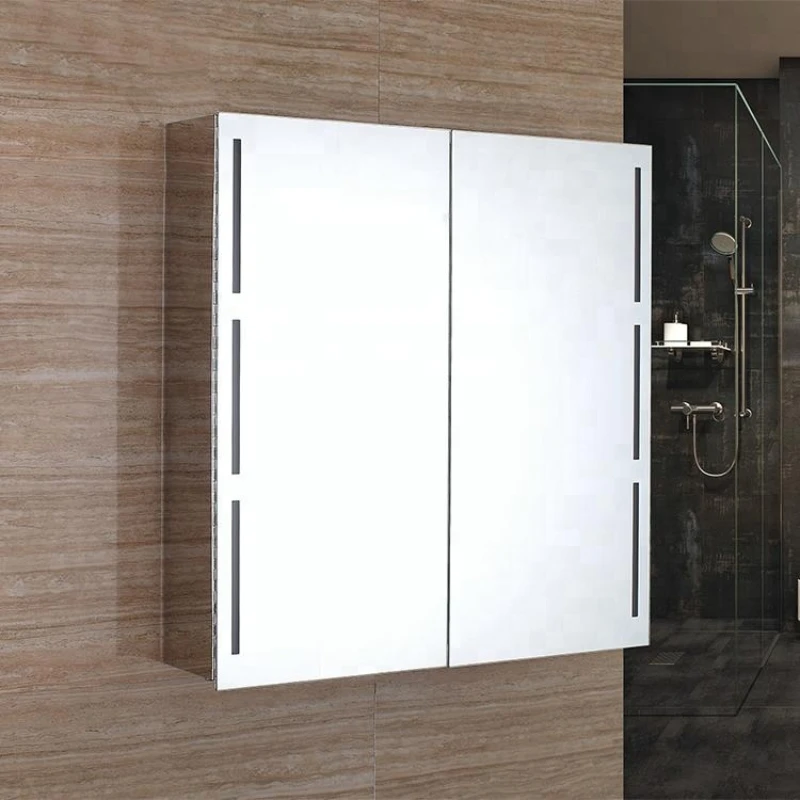 Bathroom Mirror LED Lighting Mirror Cabinet With Motion Sensor Switch Smart Mirror 7102