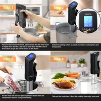 IKBIRD 4 ประเภท WiFi Sous Vide EU Plug Sous Vide Cooker APP รีโมทคอนโทรลสูตรสัญญาณเตือนภัยจับเวลาสําหรับทําอาหารเนื้อ 6