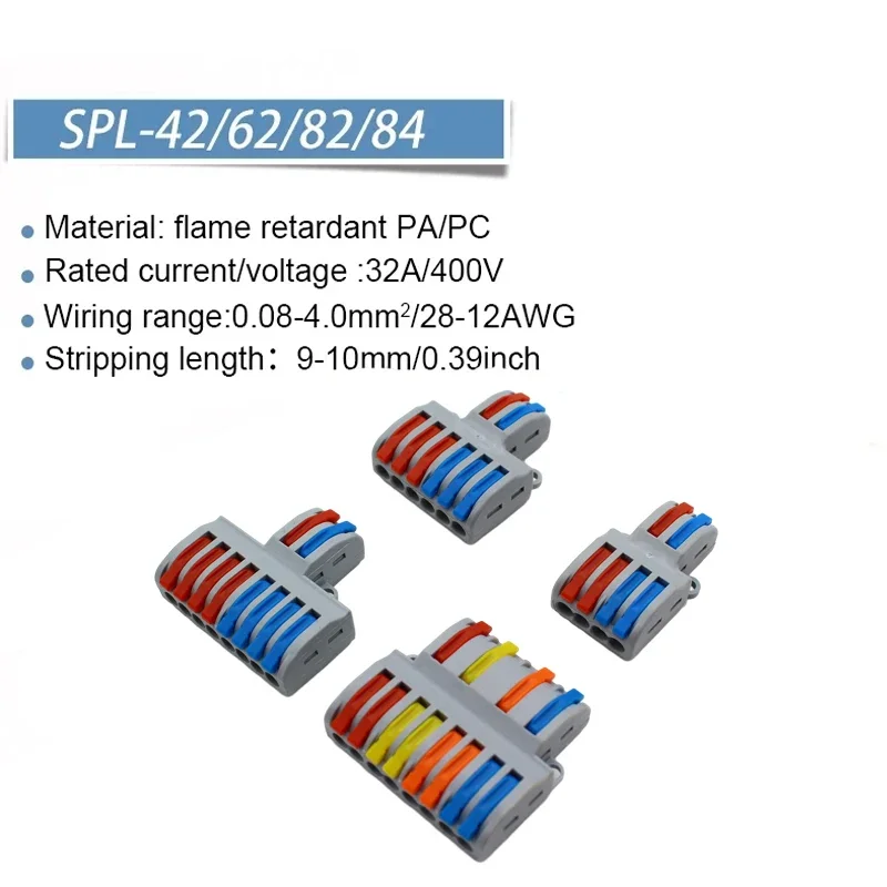 Wire Connector Terminals Wire Connector Electrical Connectors Electrical Connector Cable Connector 1 in multiple out Quick Wiring Universal Splitter