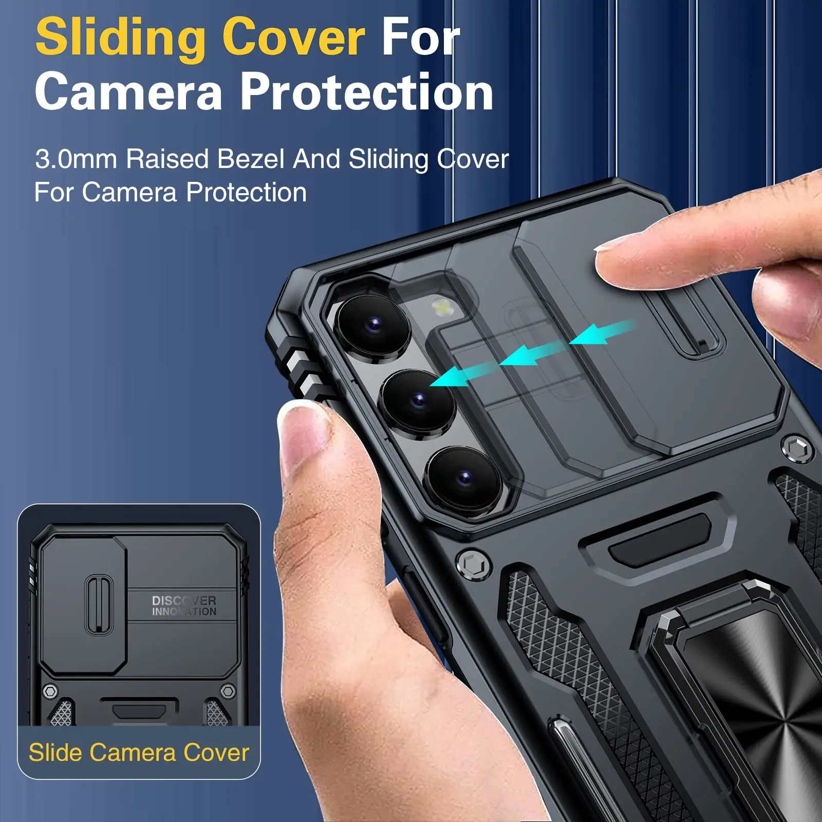 Military Grade Drop Proof Protection Cover For iSamsung Galaxy S23 S22 S21 Ultra Plus FE Case_voghion.com