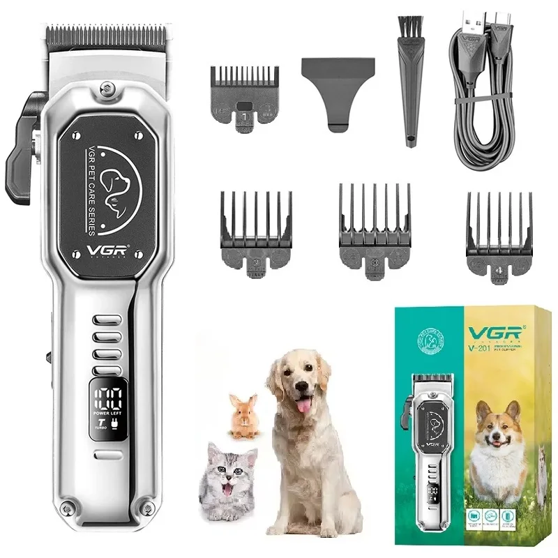 Pet Grooming Hair Clippers Adjustable Electric Dog Pet Clipper Rechargeable Cat Hair Trimmer for Dogs Shaver