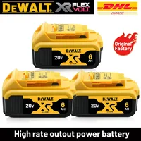 Original DEWALT battery，20V,，6AH， rechargeable lithium-ion battery， DCB115， DCB118,，Dewalt tool battery, dewalt ，DCB1104 charger 1