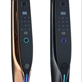 안전 도난 방지 잠금 반도체 지문 잠금 장치 Hd 카메라 지능형 자기 카드 원격 지능형 제어 완전