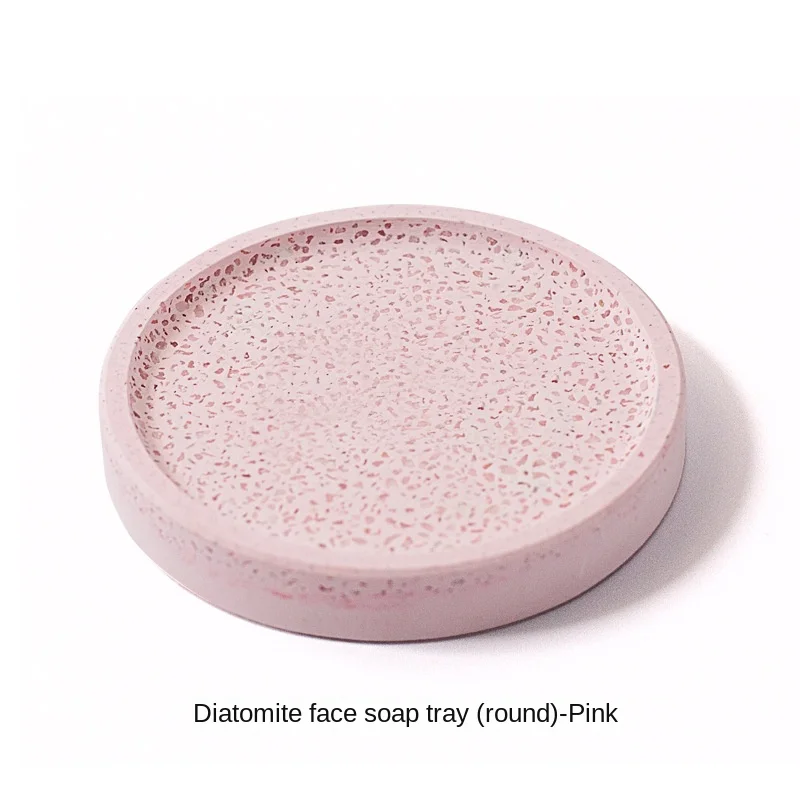 Home Diatomaceous Earth Water-absorbent Soap Dish Bathroom Handmade Soap Dish