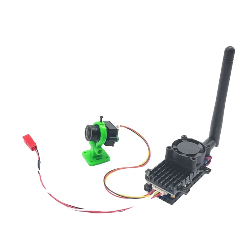 

RISE-Over 20Km Range 5.8Ghz 2W FPV Wireless Transmitter 2000MW 48CH Video AV Audio Sender+1000TVL Cam For RC FPV Racing Drone