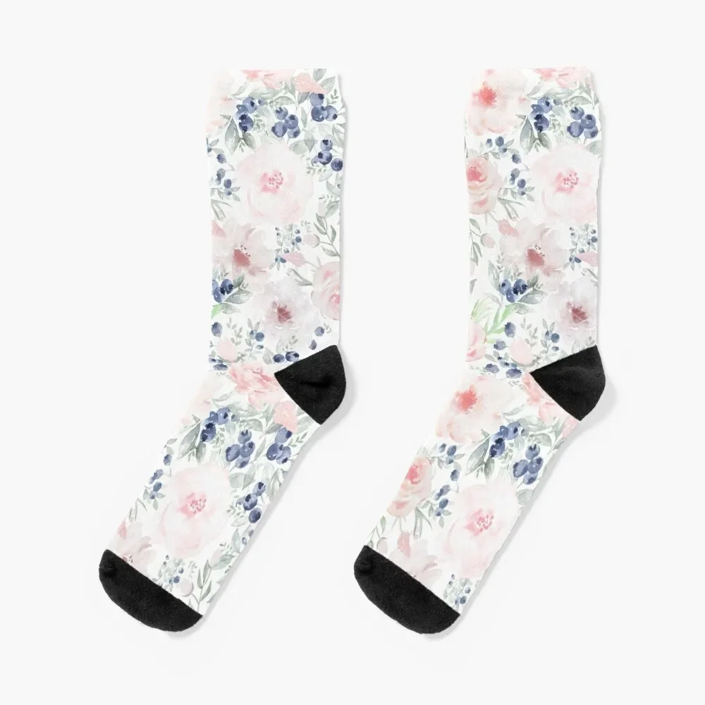 Blueberries and Roses Socks valentine gift ideas gift gifts Designer Man Socks Women's