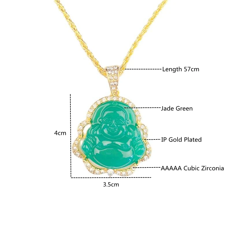 Bling White Pink Buddha Necklace for Women Luxury Jewelry Buddah Necklace Pendant Exquisite Birthday Gift Bling White Pink Buddha Necklace for Women Luxury Jewelry Buddah Necklace Pendant Exquisite Birthday Gift