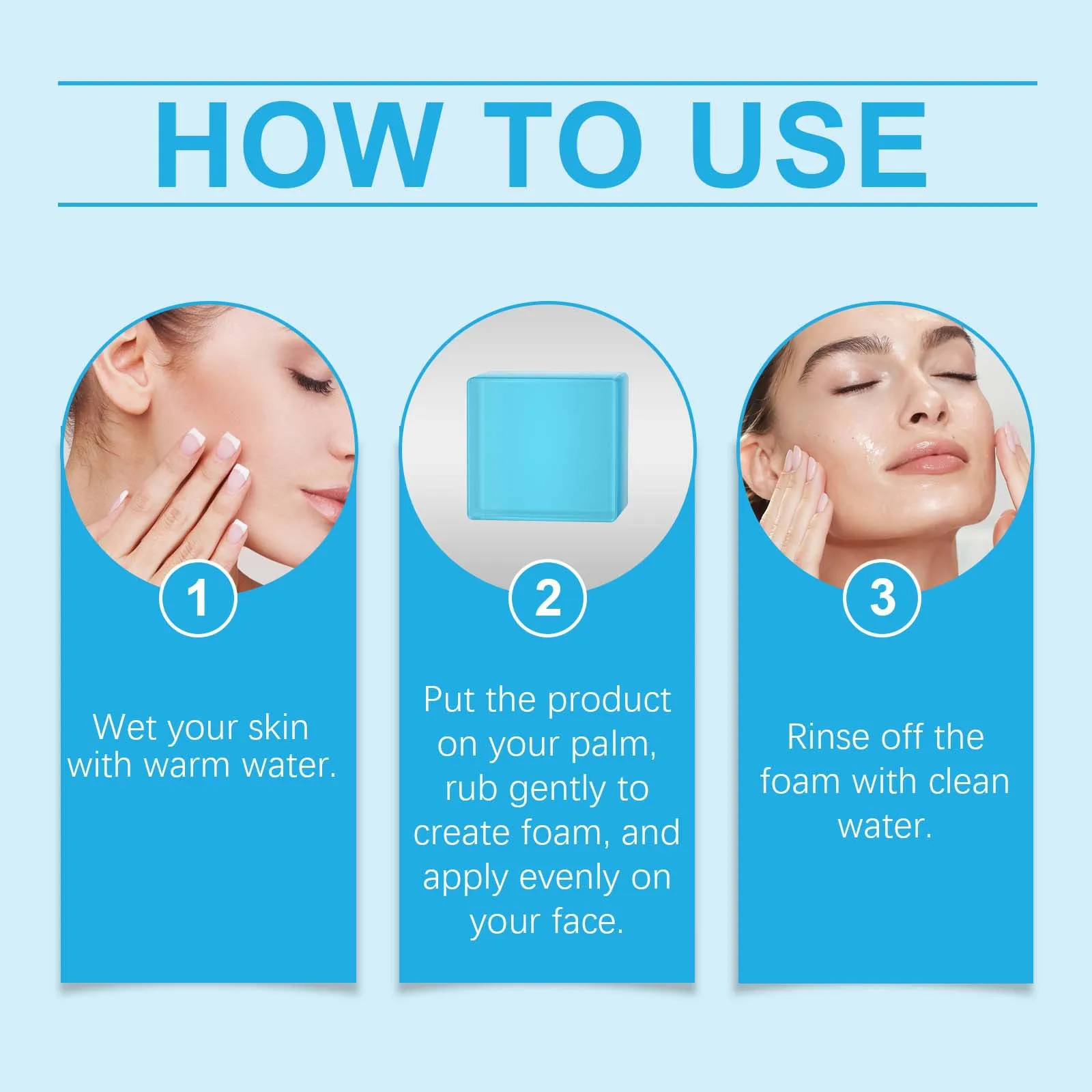 Acne Remover Soap Cleansing Anti Pimples Pores Whitening Oil-Control Brighten Moisturizing Fading Dark Spots Face Wash Skin Care 6