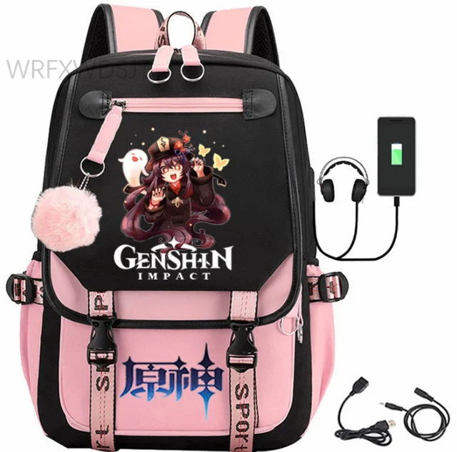 Jogo Genshin Impacto Anime 3D Impressão Mochila Estudante Escola Bolsa De  Ombro Juventude Outdoor Viagem Mochila Crianças Presentes de Aniversário