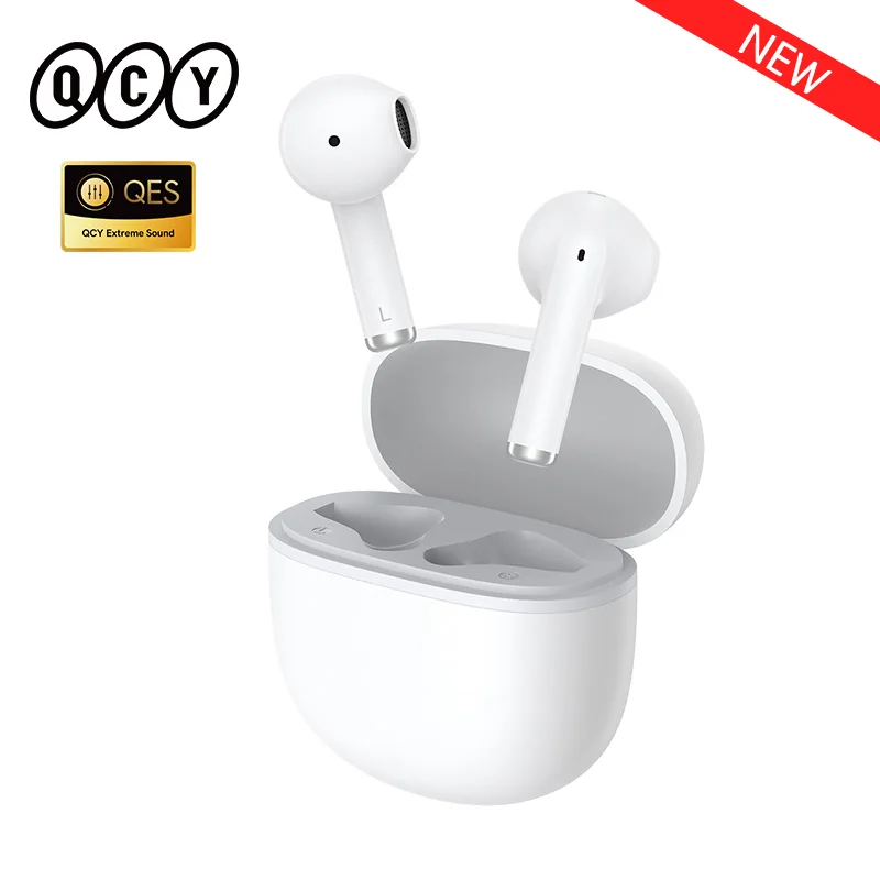 Qcy Ailybuds Lite Auricolari Wireless Semi-In-Ear Tws Auricolari Bluetooth 5.3 Cuffie Da Gioco Hifi Sound Mini Headset 28H Playtime