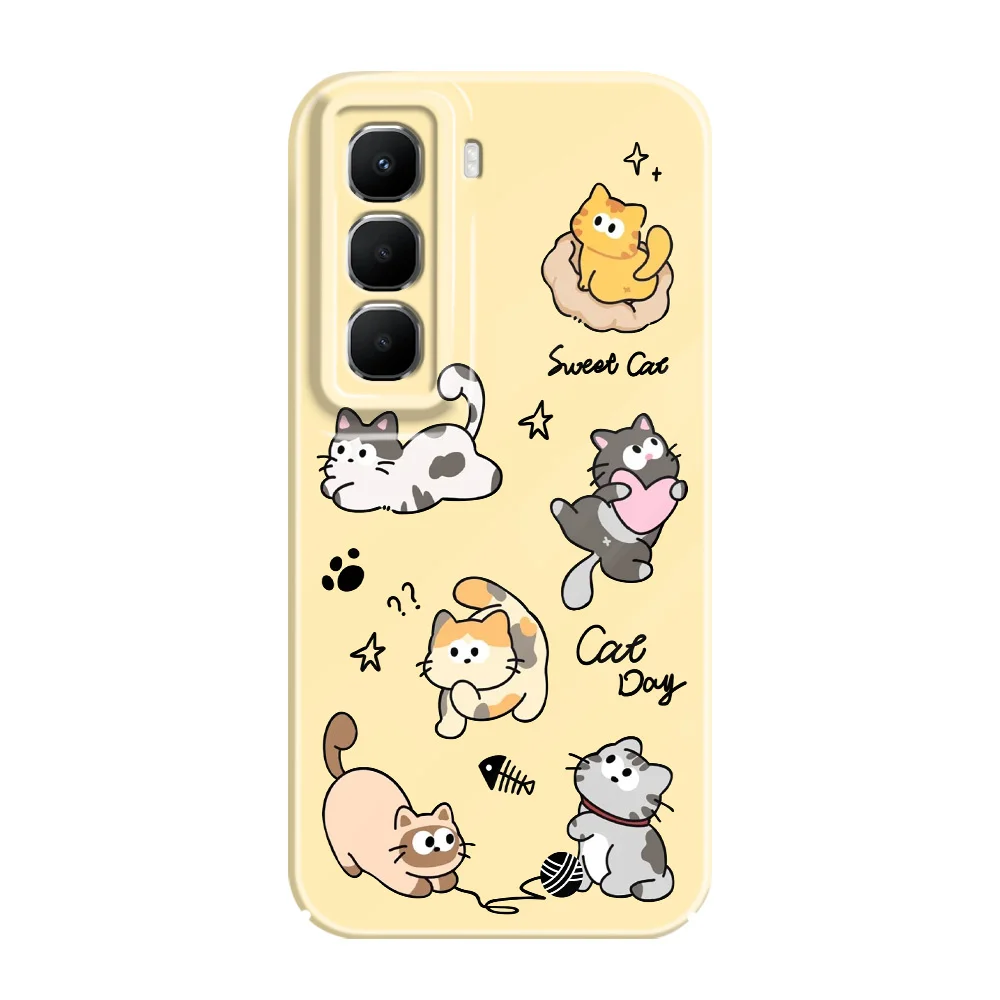 Happy Cat Phone Case - Stylish Protective Hard Cover with Film