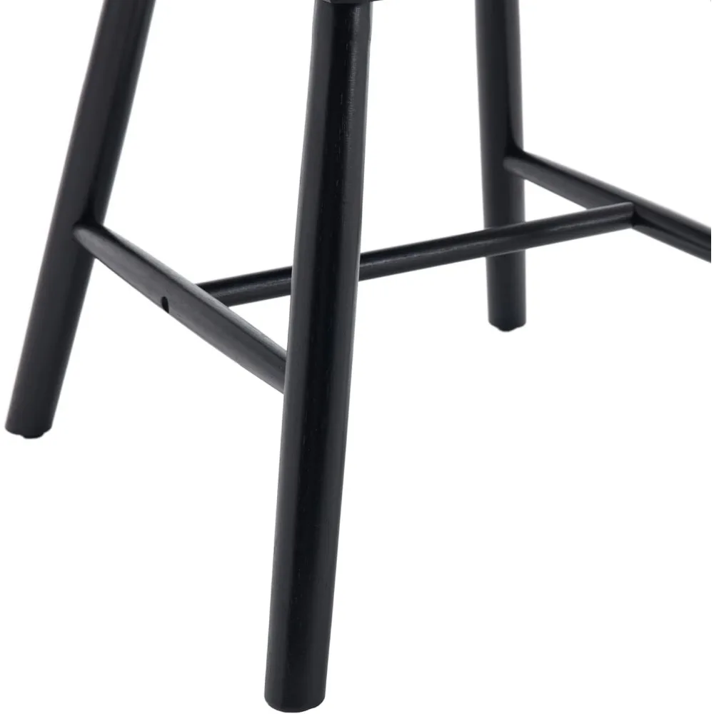 Windsor Dining Chairs Set of 6 Armless Dining Room Chair with Spindle Back,Farmhouse Side Chair,Solid Wood 6