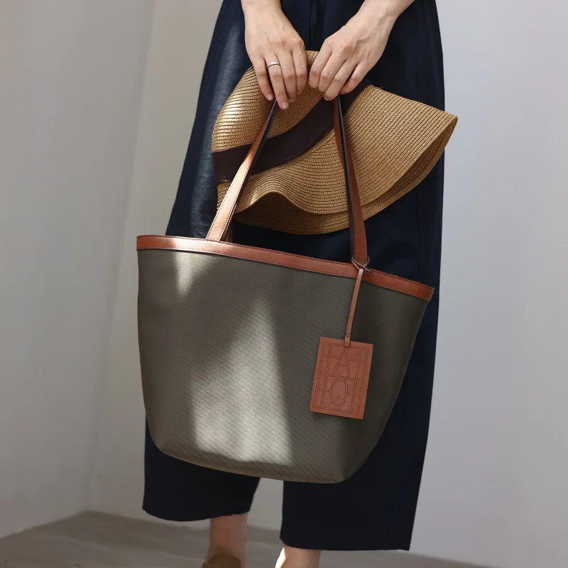 Large Capacity Nylon Zipper Tote For Women Sturdy And Durable Shoulder Bags Suitable For Working And Daily Using Handbag 6