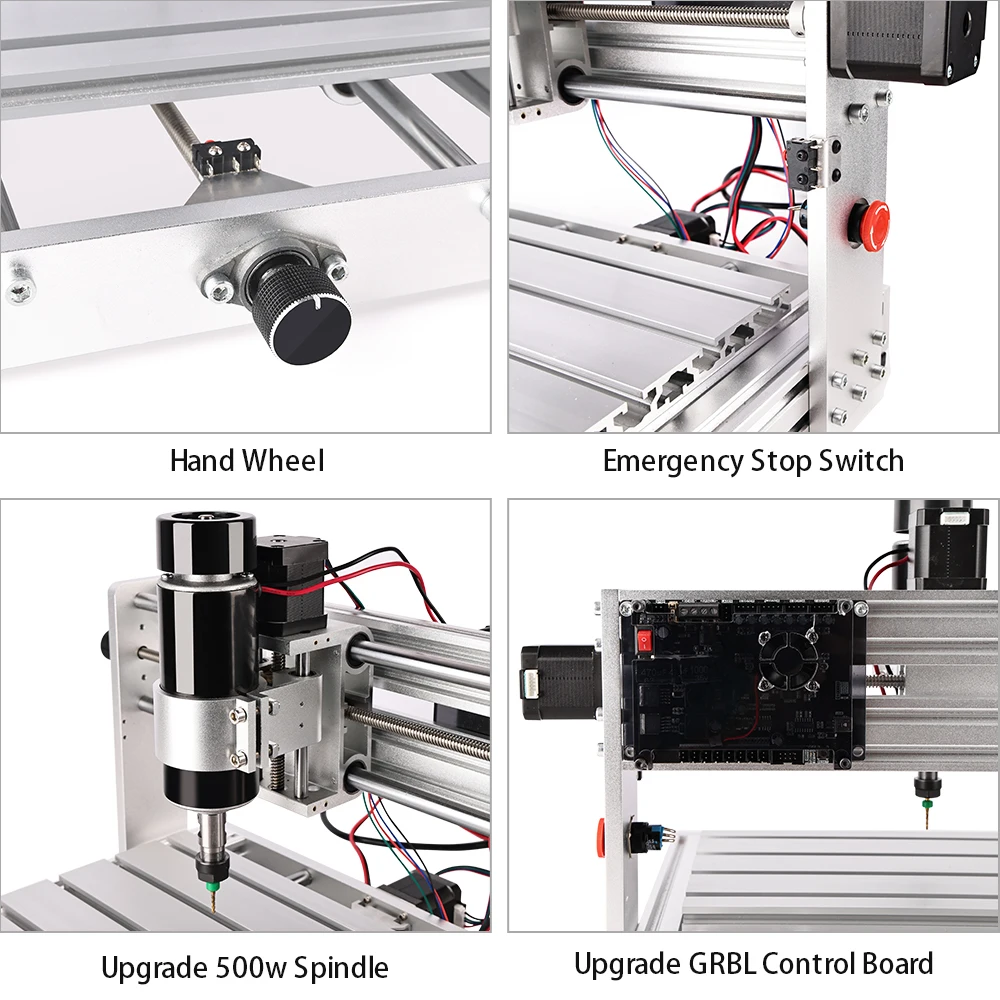 CNC 3018 MAX With 500W Spindle, GRBL Control DIY Engraving Machine, 3 Axis Wood Router Pcb Milling Cutting Metal Engraver