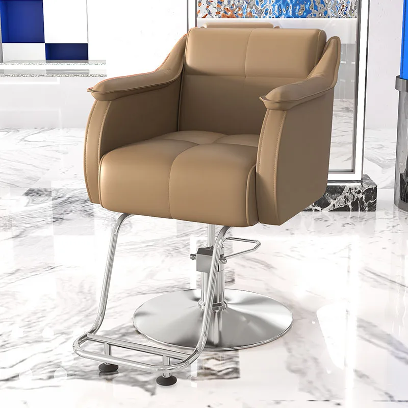 Aesthetic Luxury Barber Chairs Stylist Manicure Stool Makeup Barber Chairs Hairdressing Silla De Barberia Barber Furniture comfortable barber chairs metal stool stylist aesthetic makeup chair esthetician cosmetic silla de barbero luxury furniture