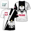 Poland Flag Graphic T Shirt For Men 3d Print Man Clothing Oversized Tees Top Fashion Casual Short Sleeve Blouse Harajuku Clothes 3