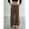 Trendy Classic Leopard Print Loose-Fit Wide-Leg Casual Pants Versatile Long Pants Cross-Border E-commerce Amazon Fashion