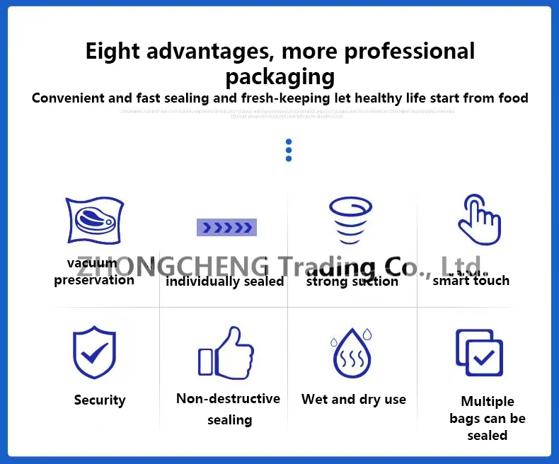Description Picture 4 of itemVacuum Food Sealer Food Packaging Machine Large-scale Dry Wet Dual-purpose Pumping, Packaging, Plastic Sealing Machine