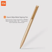 Original Xiaomi Mijia Metal Sign Pens PREMEC Smooth Switzerland Refill 0.5mm Signing Pens Mi Aluminum Alloy Pens Black Blue ink 1