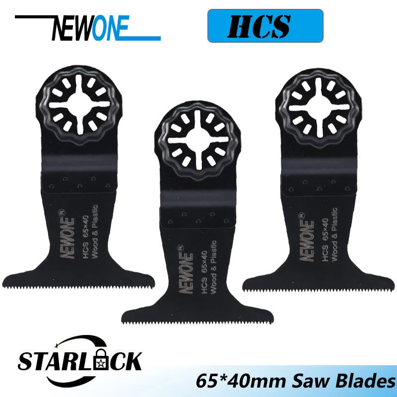 

NEWONE 65mm for Starlock HCS Saw Blade E-cut Multi Pack Oscillating Tool Blade For Cutting Wood Drywall Plastics