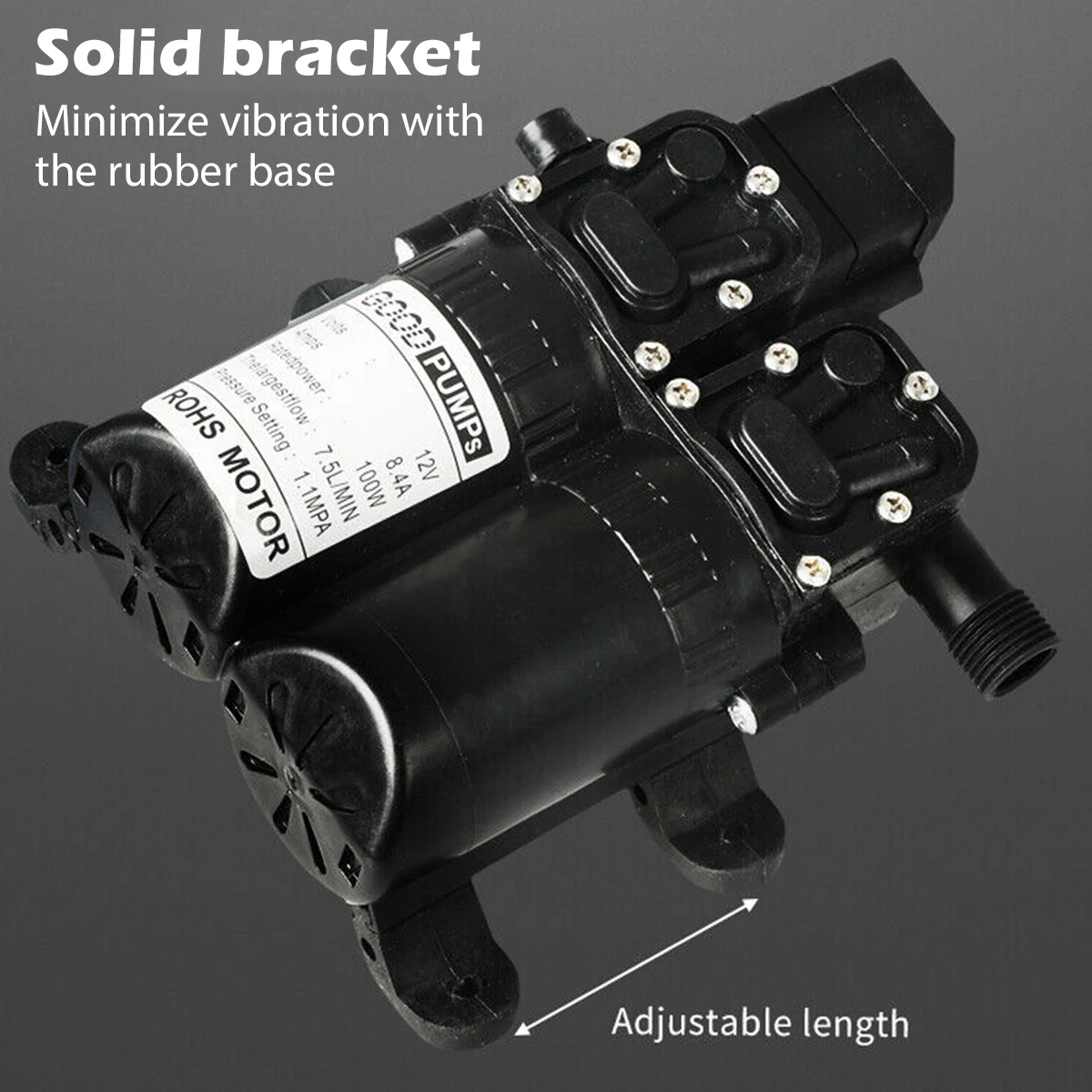 مضخة مياه ذكية تعمل بالتيار المستمر 12 فولت، ذات ض...