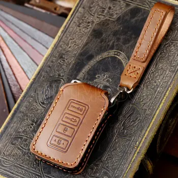 Custodia per chiave Auto in pelle fatta a mano per Lexus NX ES GS RX IS RC LX 200 250 350 450H 300H ES200 portachiavi a distanza automatico Shell Fob - Custodia per chiave Auto in pelle fatta a mano per Lexus NX ES GS RX