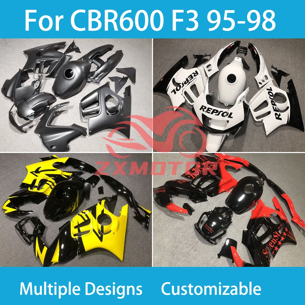 

Injection Fairings for Honda CBR 600 F3 95 96 97 98 Body Set Motorcycle Fairing Plastic Kit F3 1995 1996 1997 1998