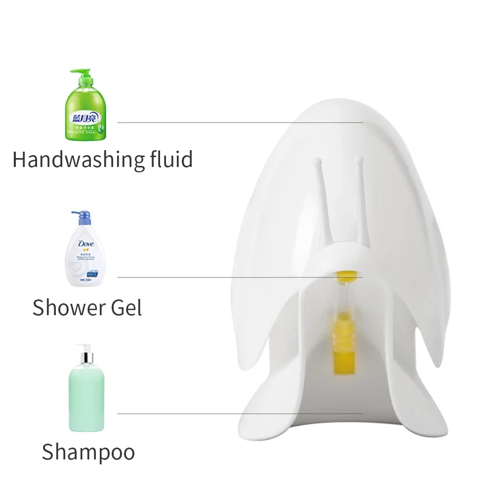 Snail-shaped Dispensers Lotion Shampoo Shower Gel Holder Soap Dispenser Empty Bath Pump Bottle 120ml Home Bathroom Portable Soap soap dispenser refillable bottle soap dispenser bottle refillable plastic bottles foam pump bottle