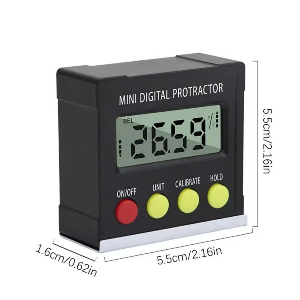 전자 디지털 각도계 수평계 경사 측정기 수평 프로트랙터 경사계 360 °   디지털 디스플레이