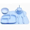 Children's tableware with suction cupsChildren's dinner platesAutonomous eating training bowls and trays 6