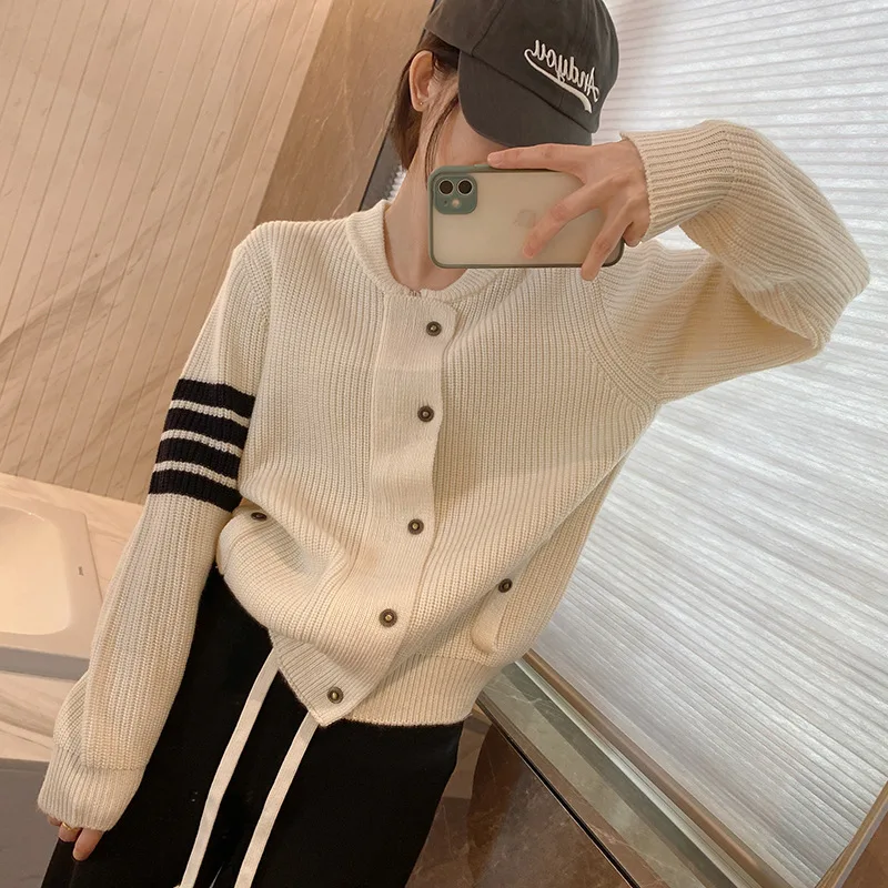 

Женский свободный свитер, короткая куртка в европейском стиле, осень 2023