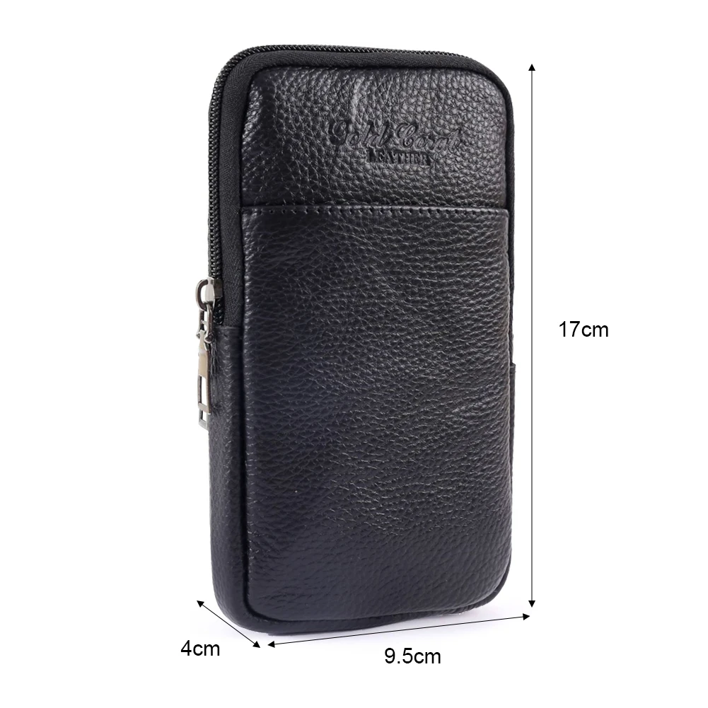 Fashion Men Small Waist Packs Wallet Retro Waist Bag Pure Color Purse Money Multi-function Wallet Fanny Packs