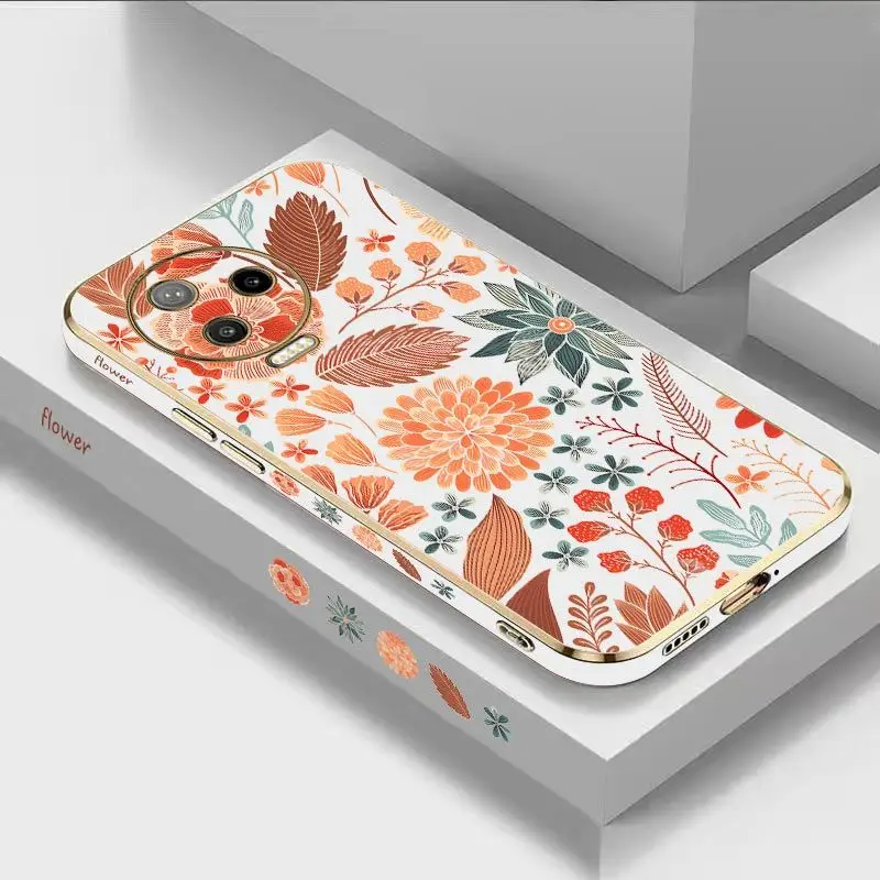 

Hundred Flowers Bloom Luxury Plating Phone Case Infinix Note 12pro 12 11Pro 10 Pro 10 Hot 11S 12 Play 10 Play 10S 10 Lite Cover