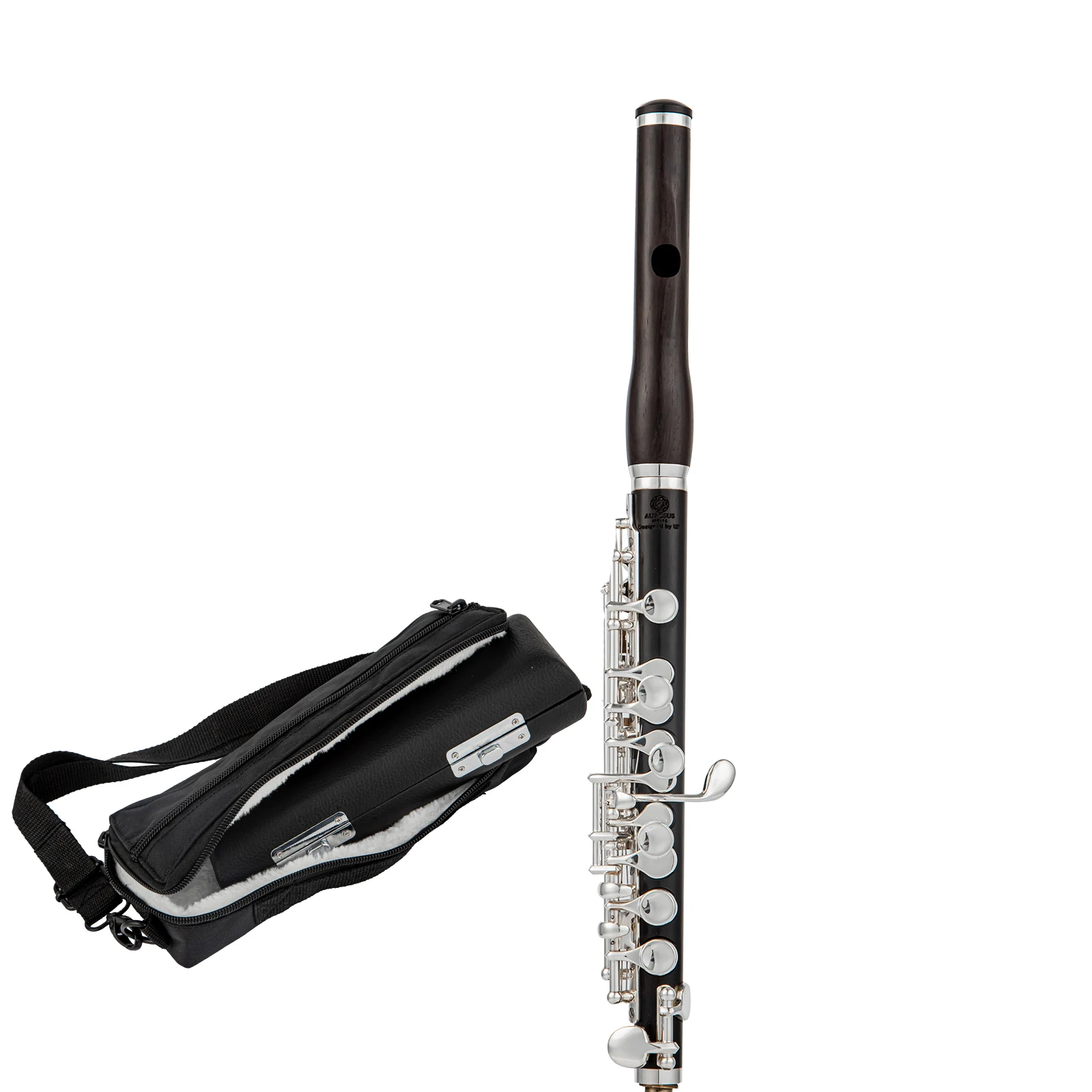 AUROSUS APE-16 Ebony Piccolo Silver keys a carrying case