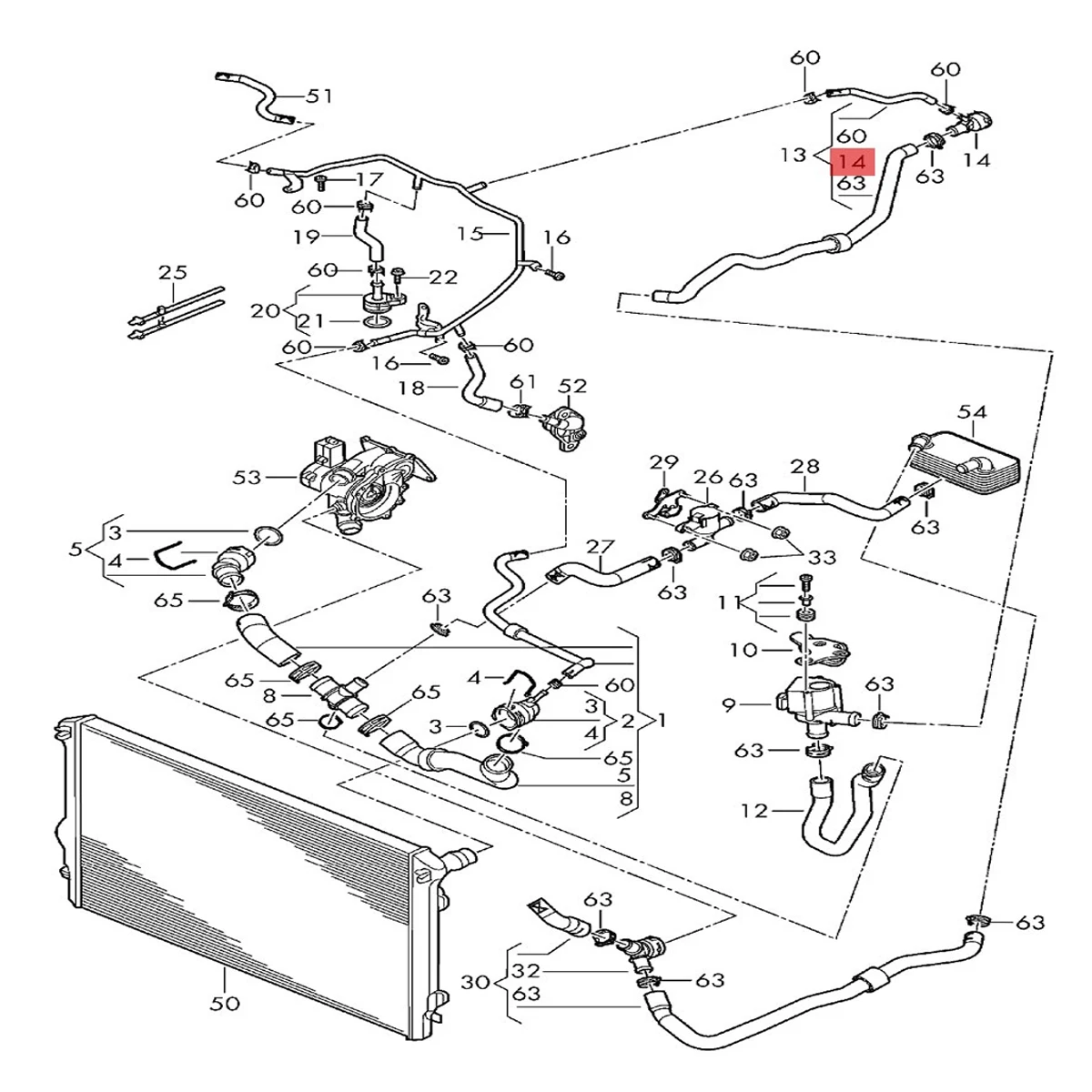 Flangia Liquido Di Raffreddamento Con Anello Di Tenuta - Compatibile 6Q0122291E Per Radiatore - Foto 6